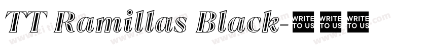 TT Ramillas Black字体转换 TT Ramillas Black字体转换